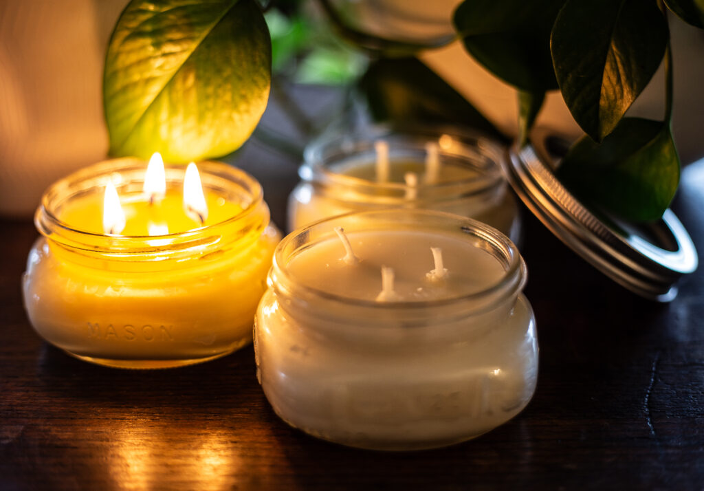 Homemade Beeswax Candles Gifts