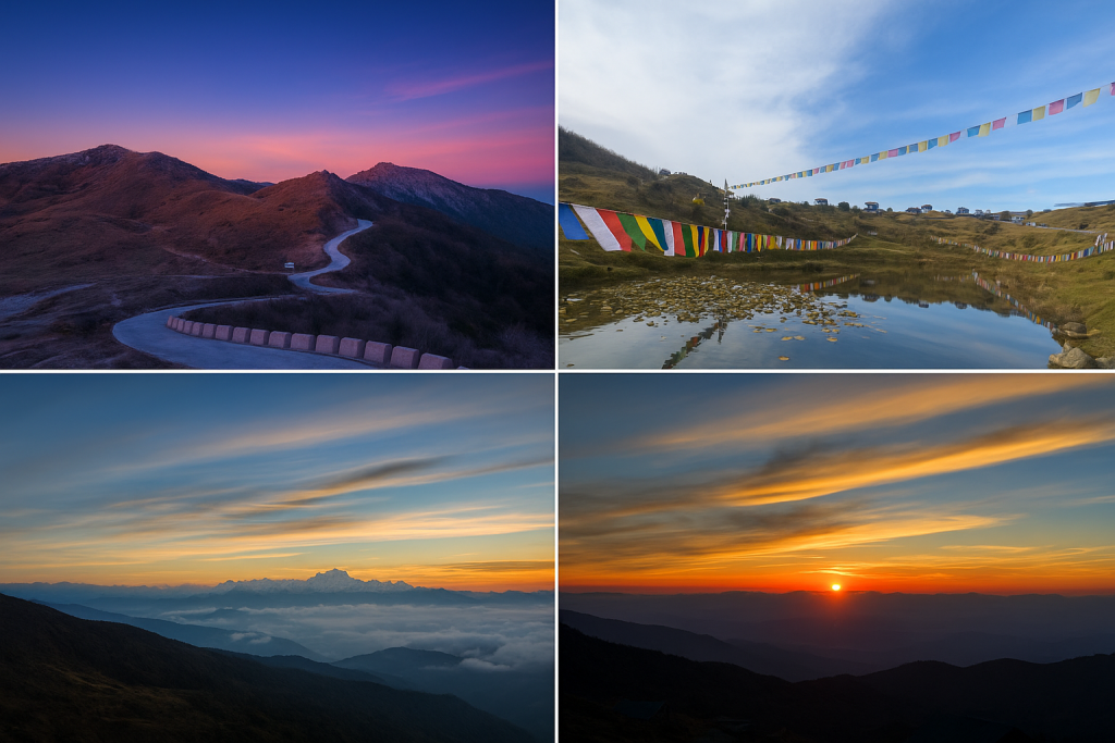 Sandakphu sunrise and sunset