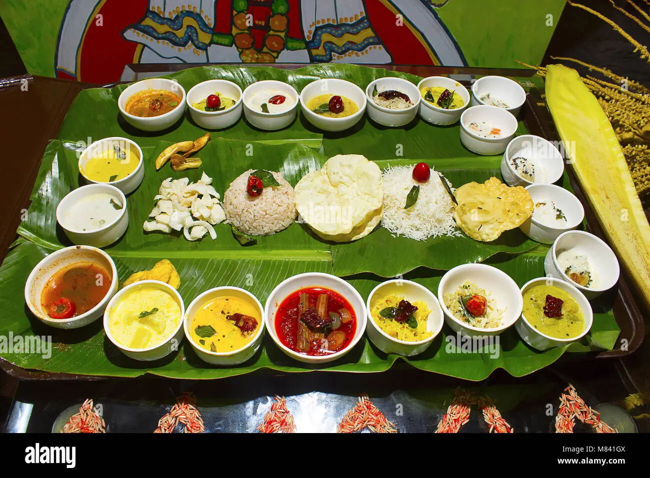 South Indian lunch thali