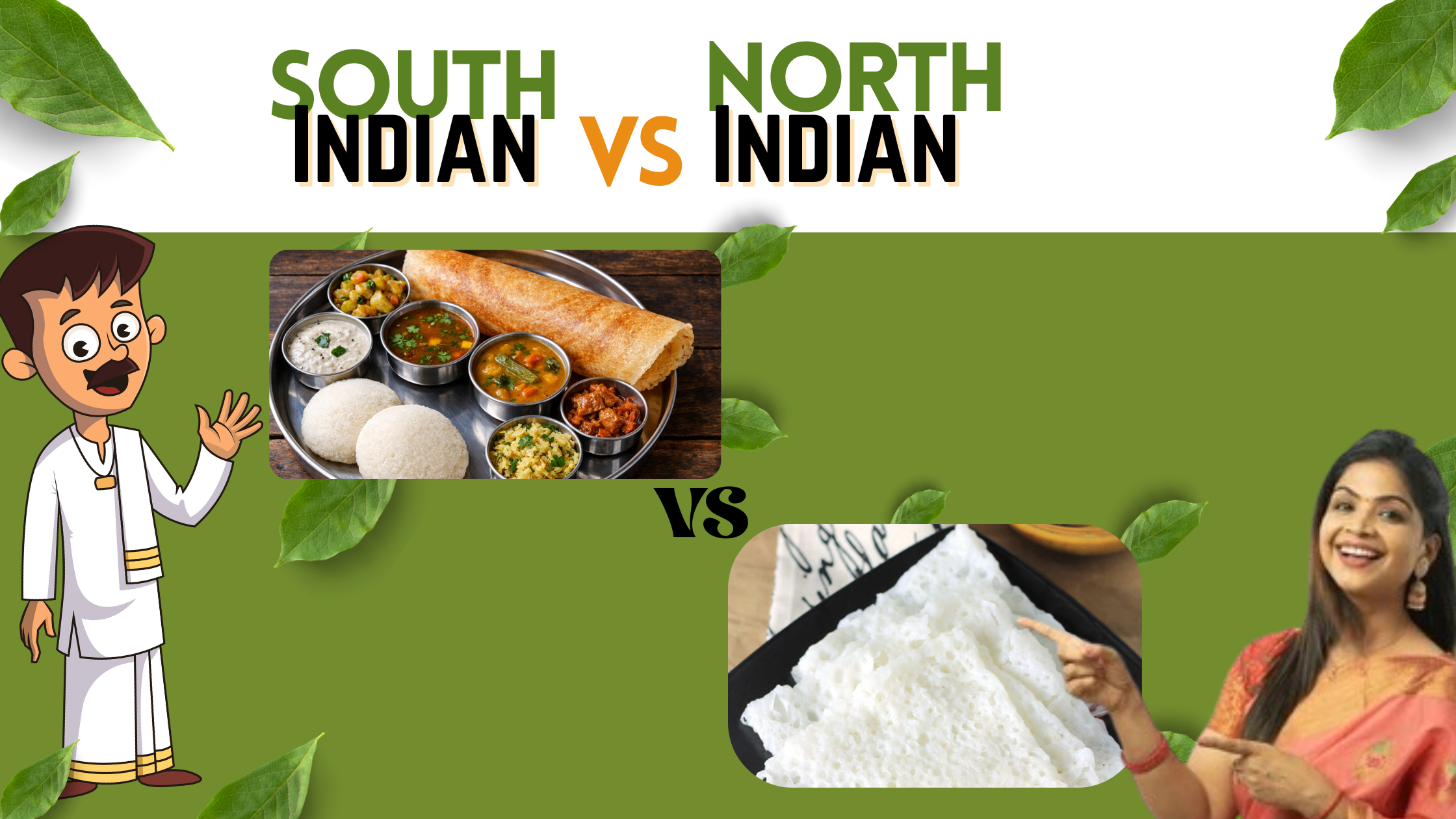 south vs north Indian masala dosa comparison