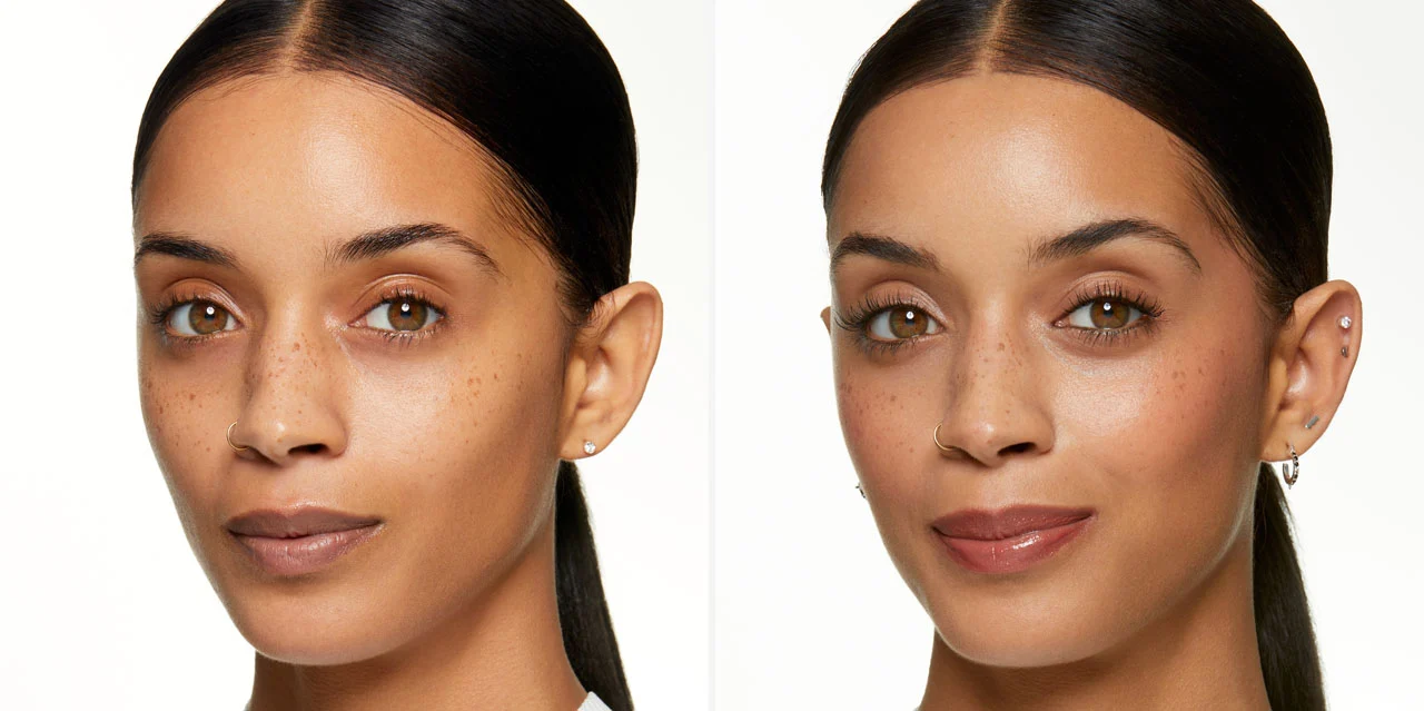 no makeup makeup look with fresh natural skin