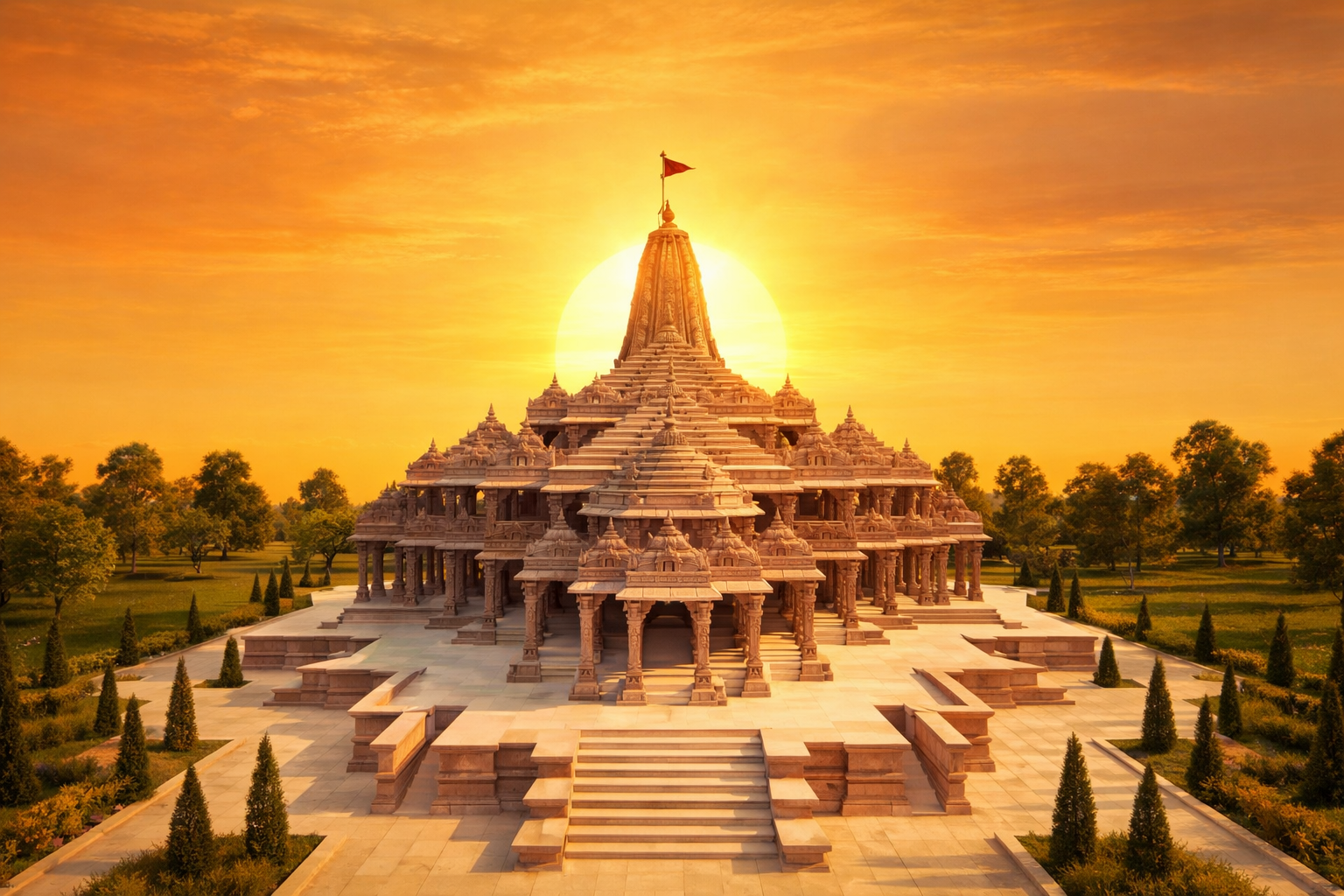 Ram Janmabhoomi Temple exterior