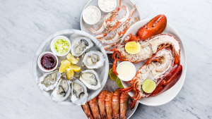 Sea food names and types of seafood platter 