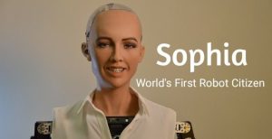 Sophia, the world's first robot citizen.