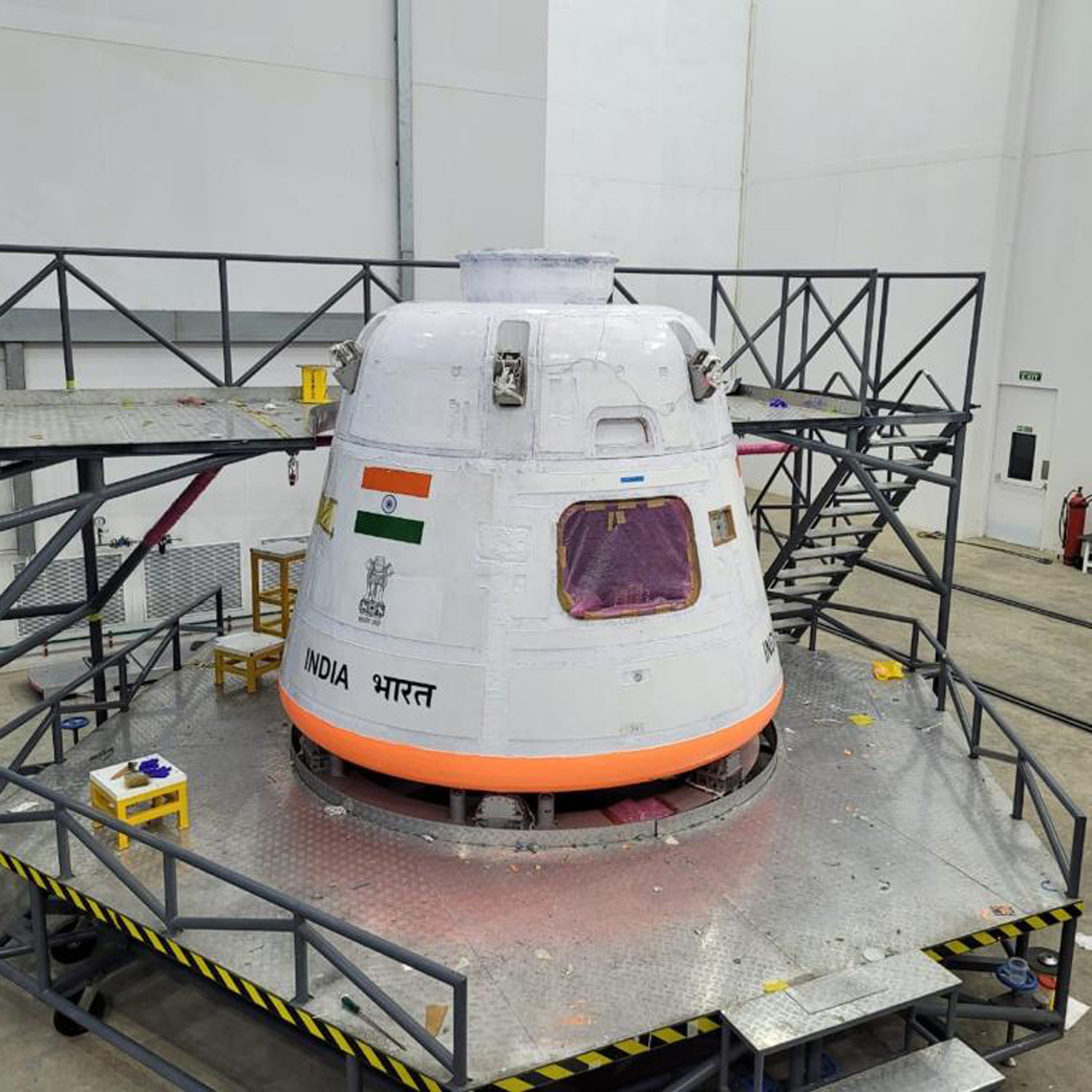 The crew module of India's Gaganyaan space mission.