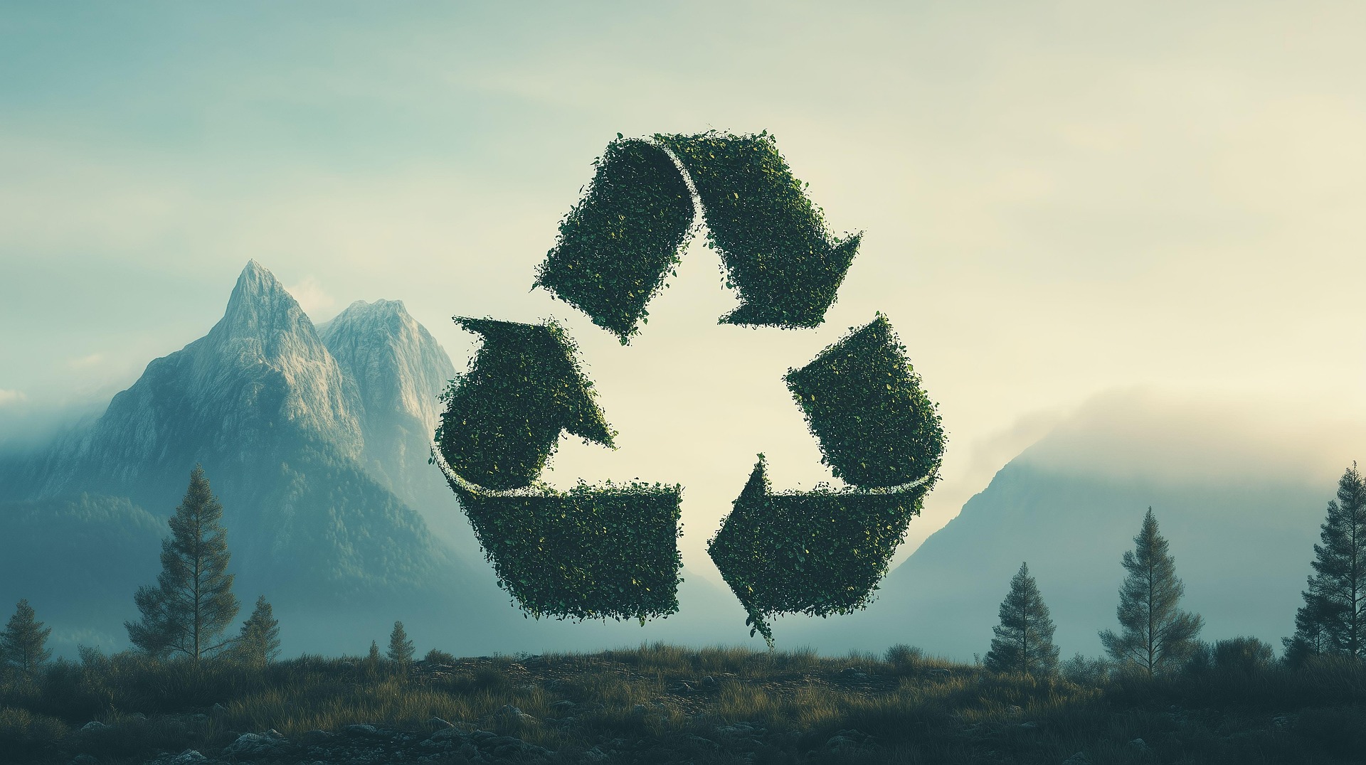 Sustainable IT and green computing concept with eco-friendly technology visuals Descriptive: