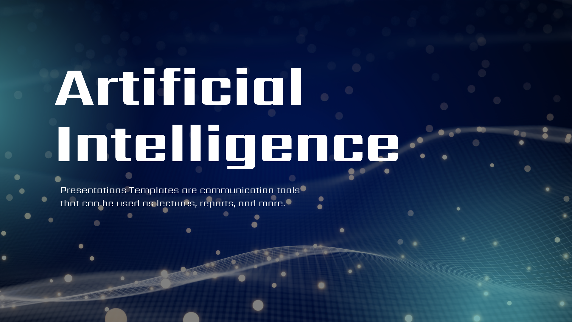Artificial intelligence technology concept with digital data network and AI innovation background