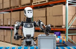 Apollo humanoid robot by Apptronik being manufactured for industrial use.