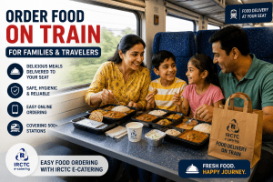 order food on train for families and travelers