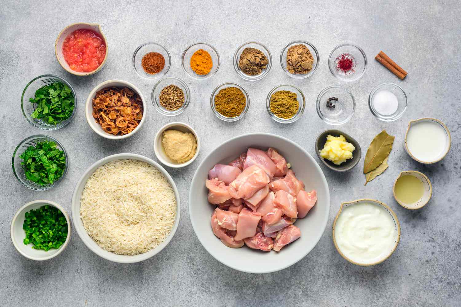 Dum Biryani Ingredients