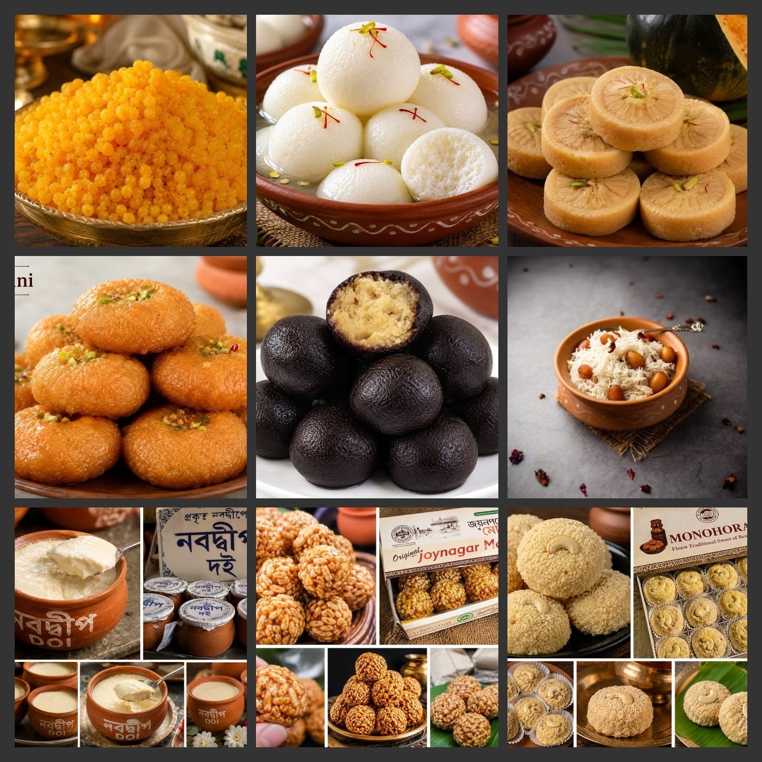 Traditional sweets of West Bengal