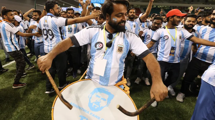 Fans celebrating the FIFA World Cup 2026