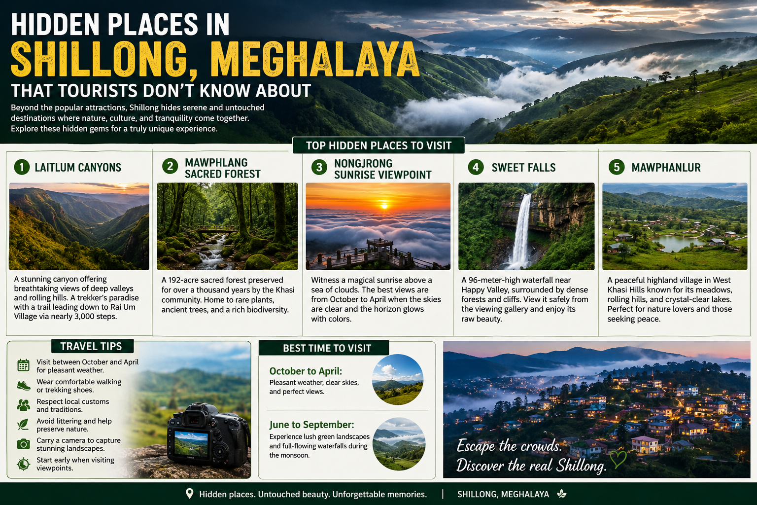 hidden places in Shillong