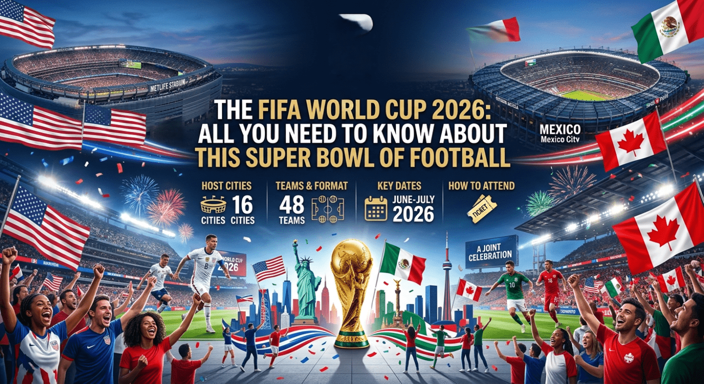 FIFA World Cup stadium packed with fans cheering under bright floodlights