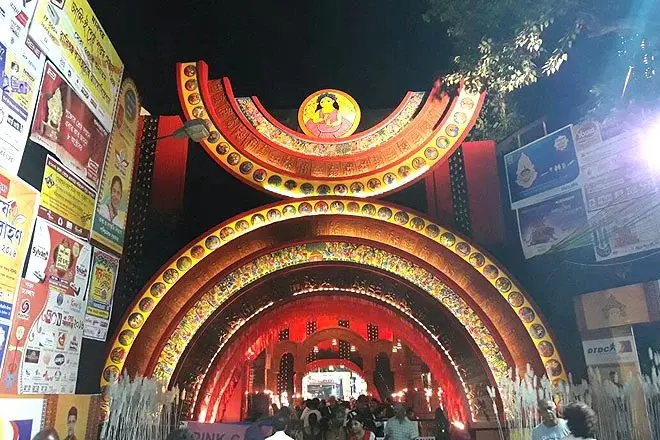 durga puja pandal