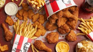 KFC variety items fast food