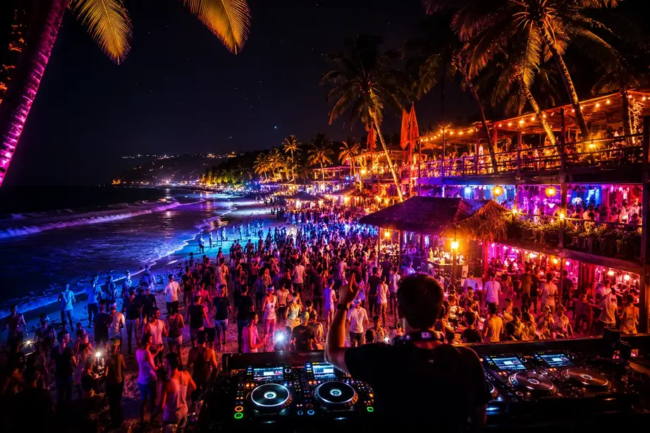 Goa nightlife and Beach party