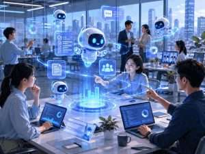 AI agents working with humans on digital tasks