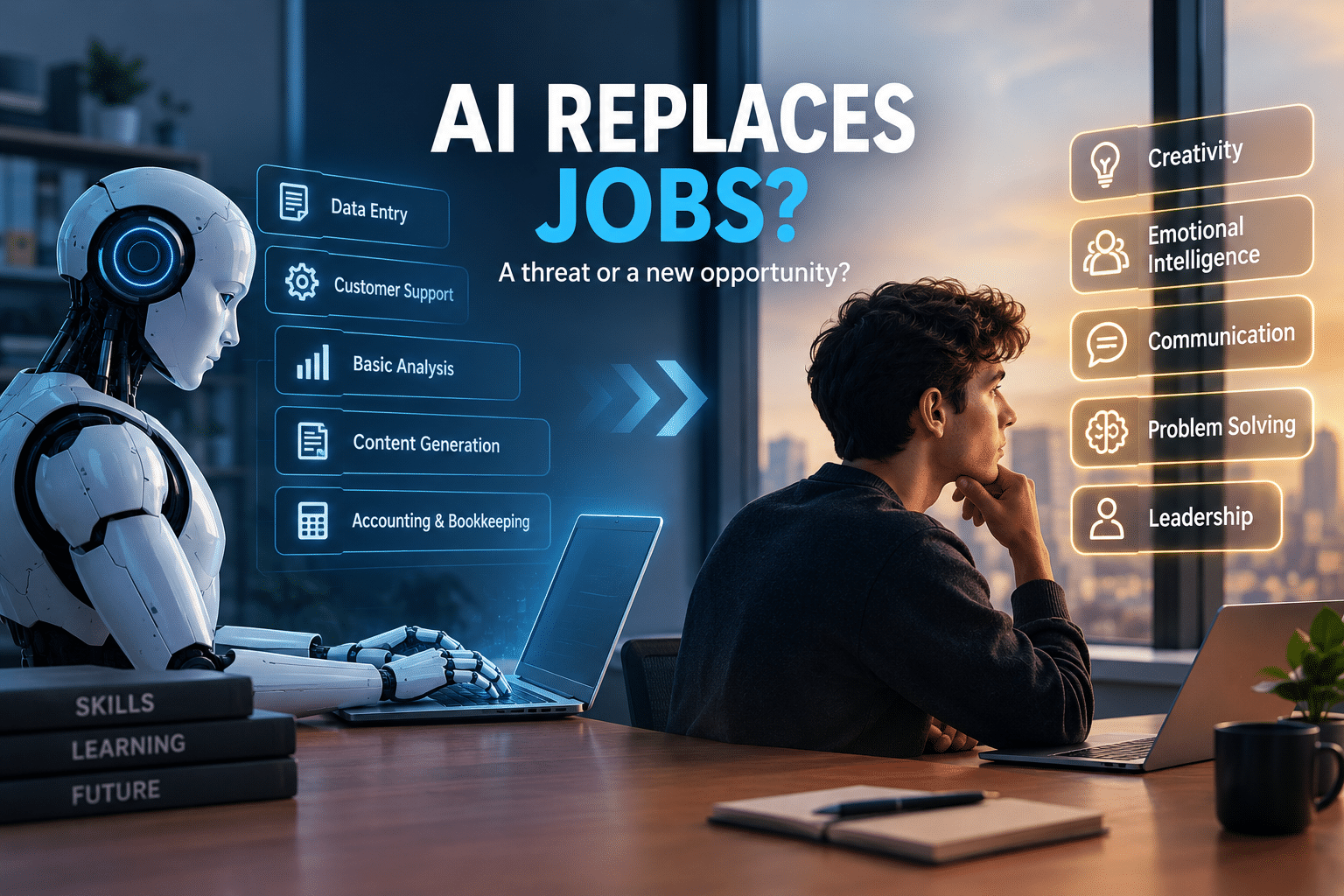 AI replacing jobs and transforming the future of work