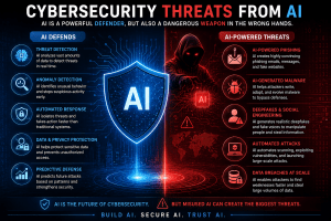 Cybersecurity threats from AI and AI-powered cyberattacks