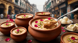 Traditional Kolkata mishti doi served in a clay pot
