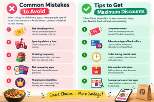 discount tips to save money on food delivery orders