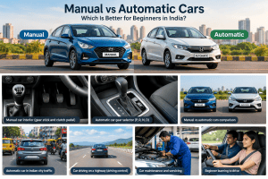 Manual vs automatic cars in India compared for driving comfort, mileage, and maintenance costs