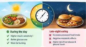 Circadian rhythms and the timing of meals